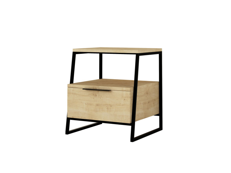 Pal" houten nachtkastje - 45 x 40 x 50 cm - Beige