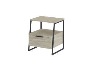Pal" houten nachtkastje - 45 x 40 x 50 cm - Travertin