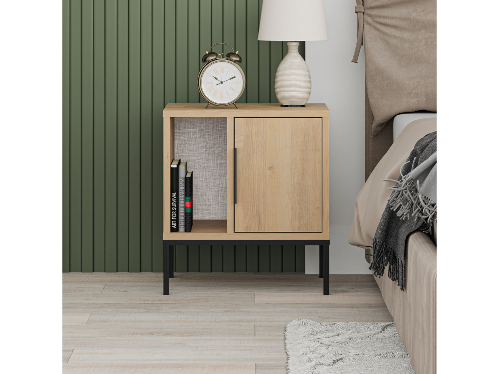 Glynn" houten nachtkastje - 45 x 35 x 50 cm - Bruin