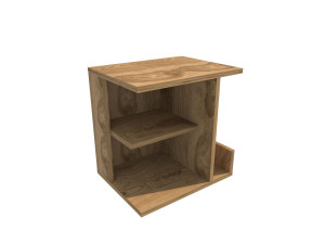 Karamira" houten nachtkastje - 45 x 35 x 45 cm - Bruin