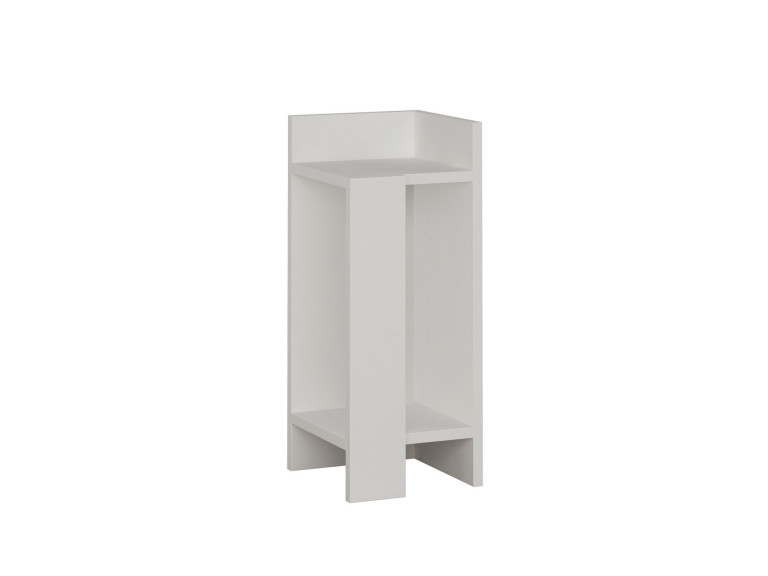 Elos Right" houten nachtkastje - 25 x 27 x 60 cm - Wit