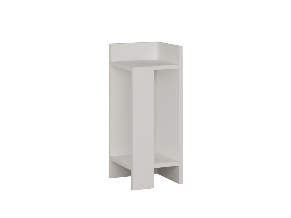 Elos Right" houten nachtkastje - 25 x 27 x 60 cm - Wit