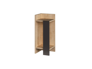 Elos Left" houten nachtkastje - 25 x 27 x 60 cm - Beige
