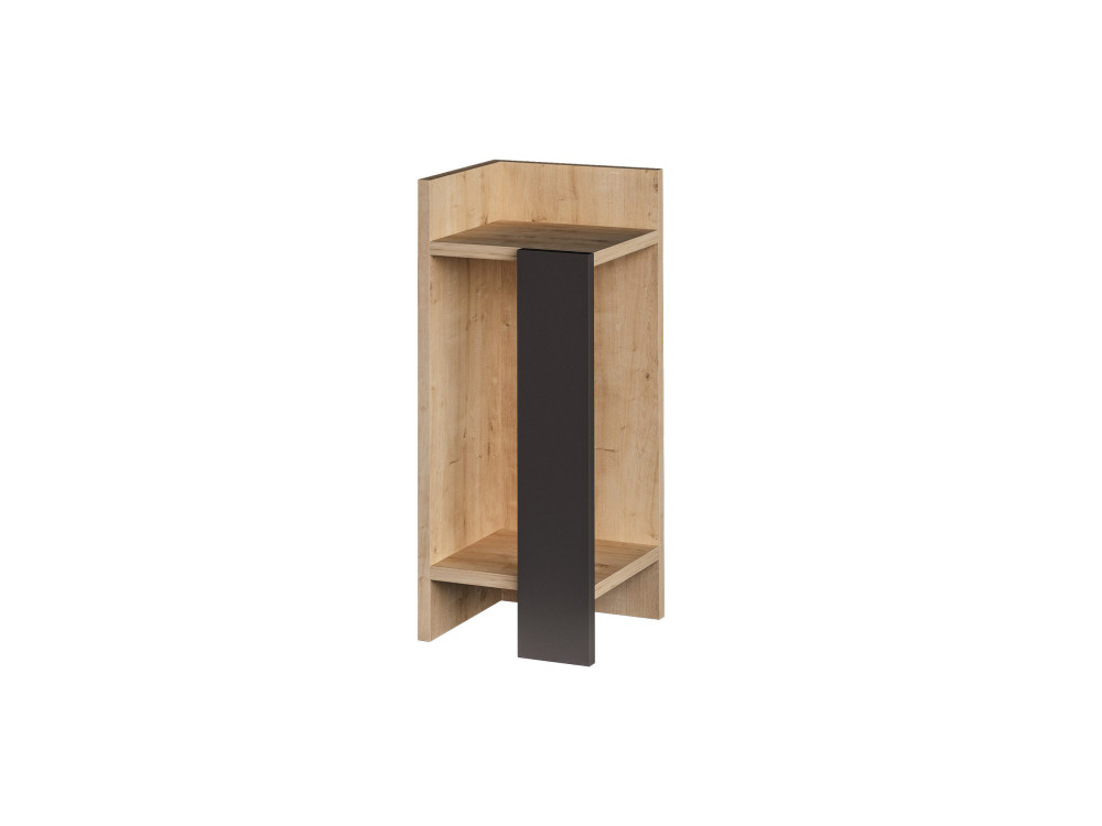 Elos Left" houten nachtkastje - 25 x 27 x 60 cm - Beige