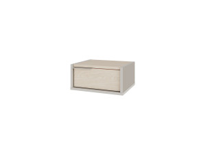 Eco" houten nachtkastje voor wandmontage - 40 x 30 x 19 cm - Zandsteen