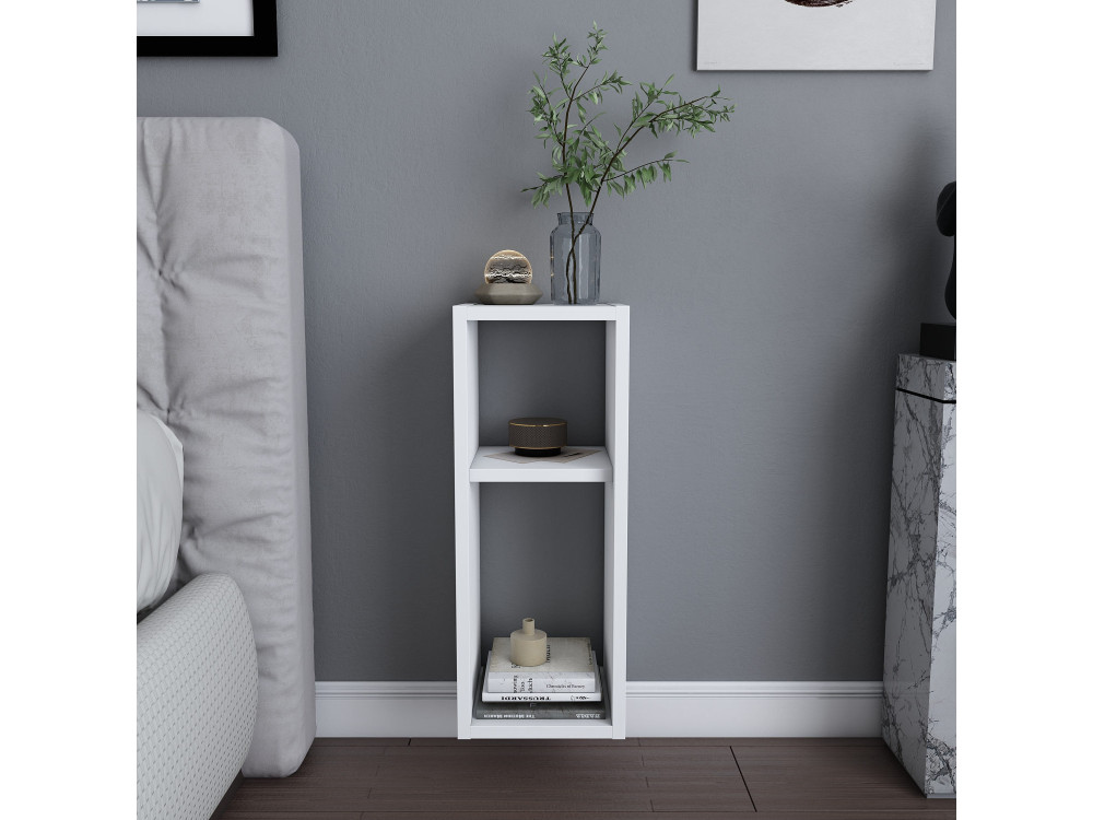 Houten nachtkastje "Sault" - 23 x 22 x 60 cm - Wit