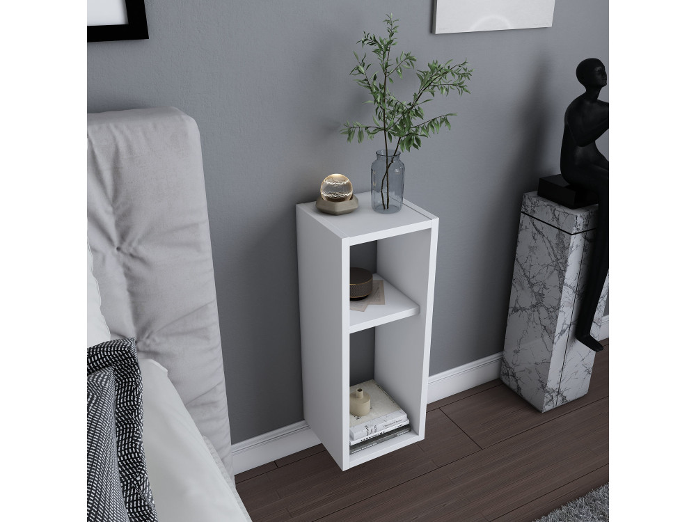 Houten nachtkastje "Sault" - 23 x 22 x 60 cm - Wit