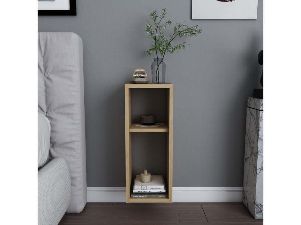 Houten nachtkastje "Sault" - 23 x 22 x 60 cm - Beige