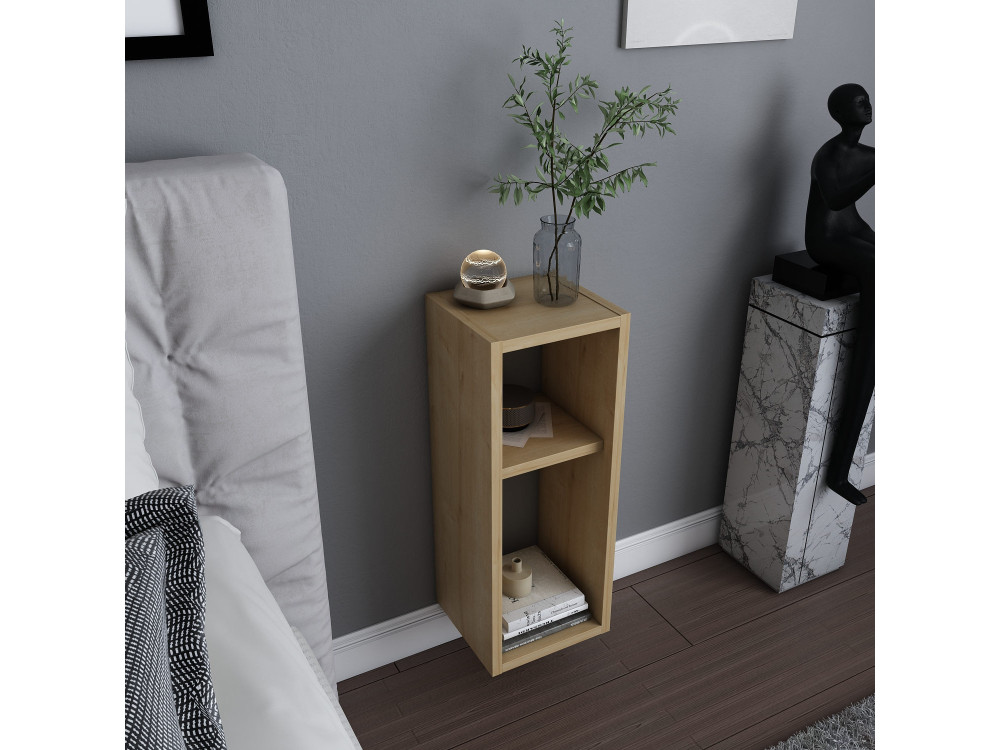 Houten nachtkastje "Sault" - 23 x 22 x 60 cm - Beige