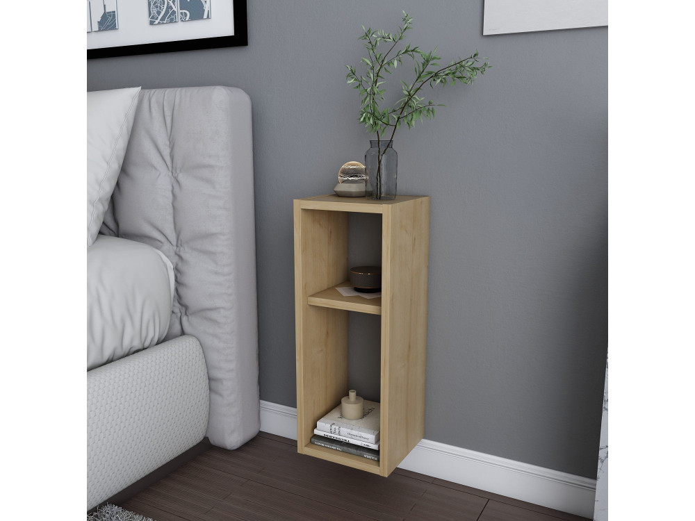 Houten nachtkastje "Sault" - 23 x 22 x 60 cm - Beige