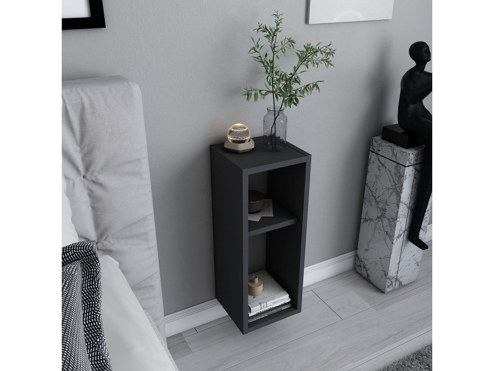Houten nachtkastje "Sault" - 23 x 22 x 60 cm - Antracietgrijs