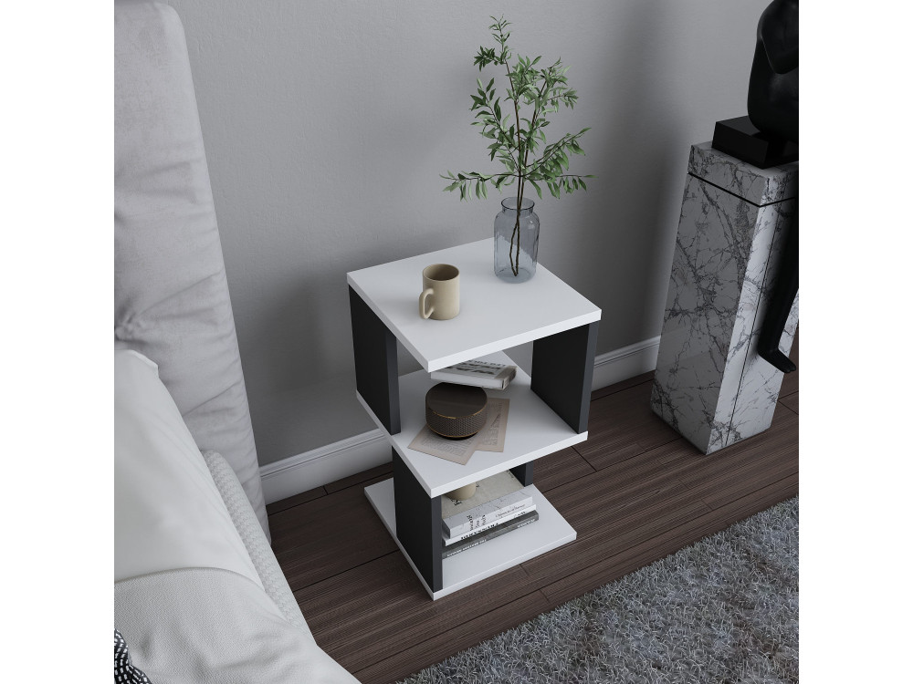Houten nachtkastje "Carter" - 30 x 30 x 49 cm - Wit