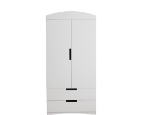 Klassieke" kinderkledingkast - 175,5 x 90 x 52 cm - Wit