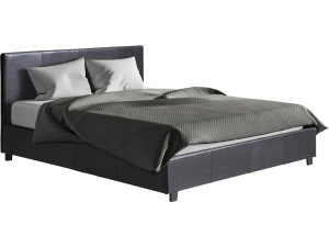 Tweepersoonsbed met opbergruimte bed "Carla" - 140 x 190 cm - Zwart