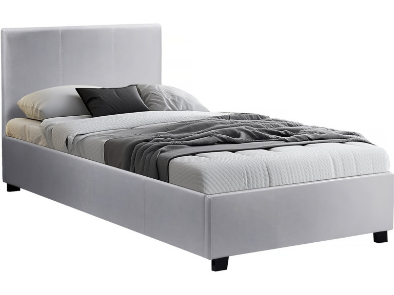 Eenpersoonsbed met opbergruimte bed "Carla" - 90 x 190 cm - Wit