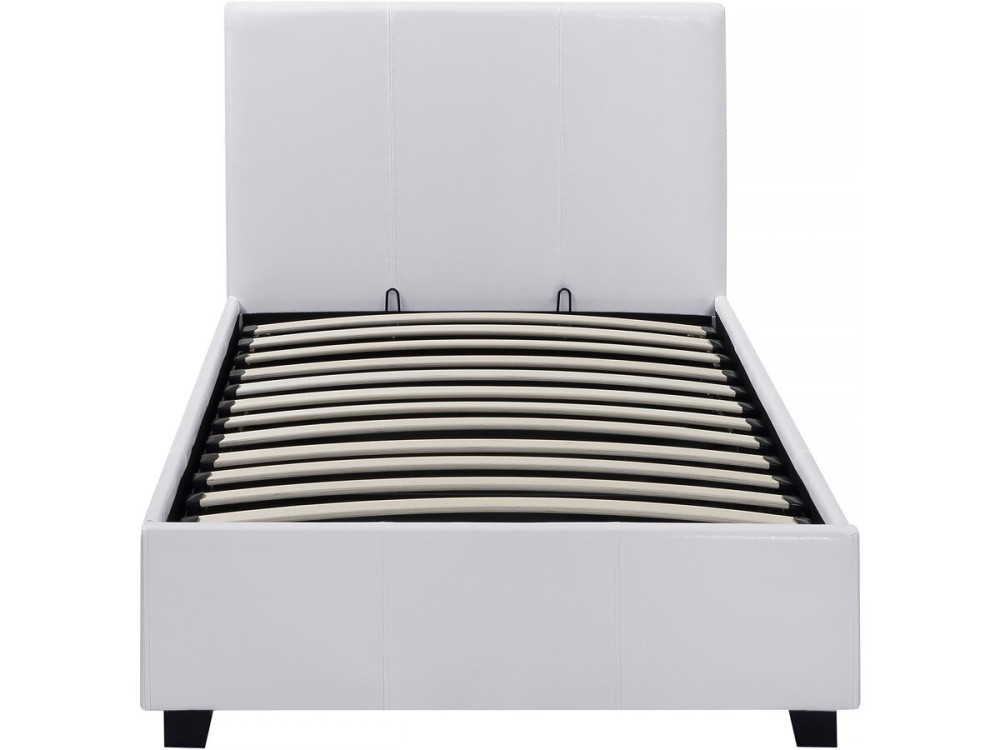 Eenpersoonsbed met opbergruimte bed "Carla" - 90 x 190 cm - Wit