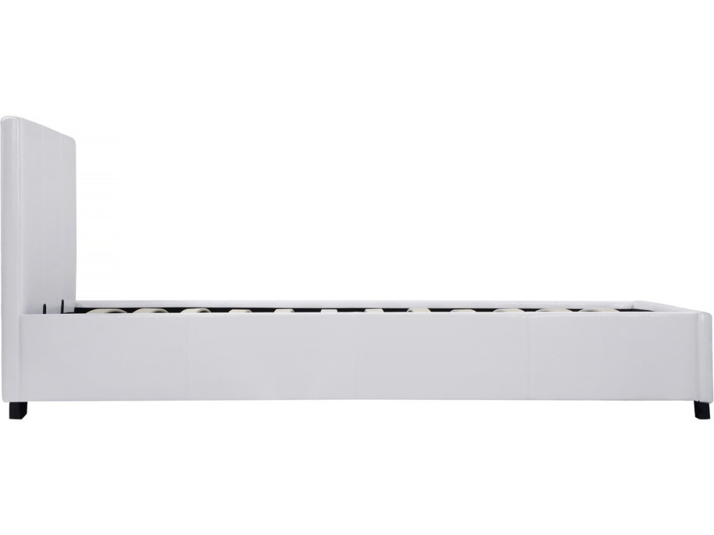 Eenpersoonsbed met opbergruimte bed "Carla" - 90 x 190 cm - Wit