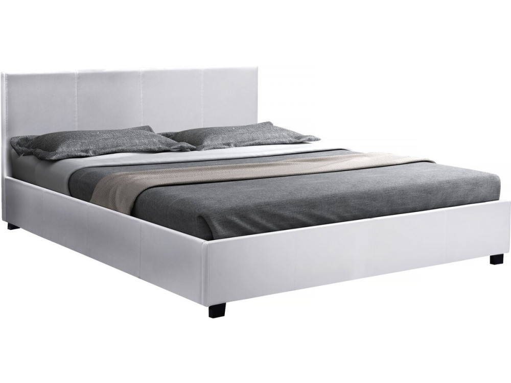 Tweepersoonsbed met opbergruimte bed "Carla" - 160 x 200 cm - Wit