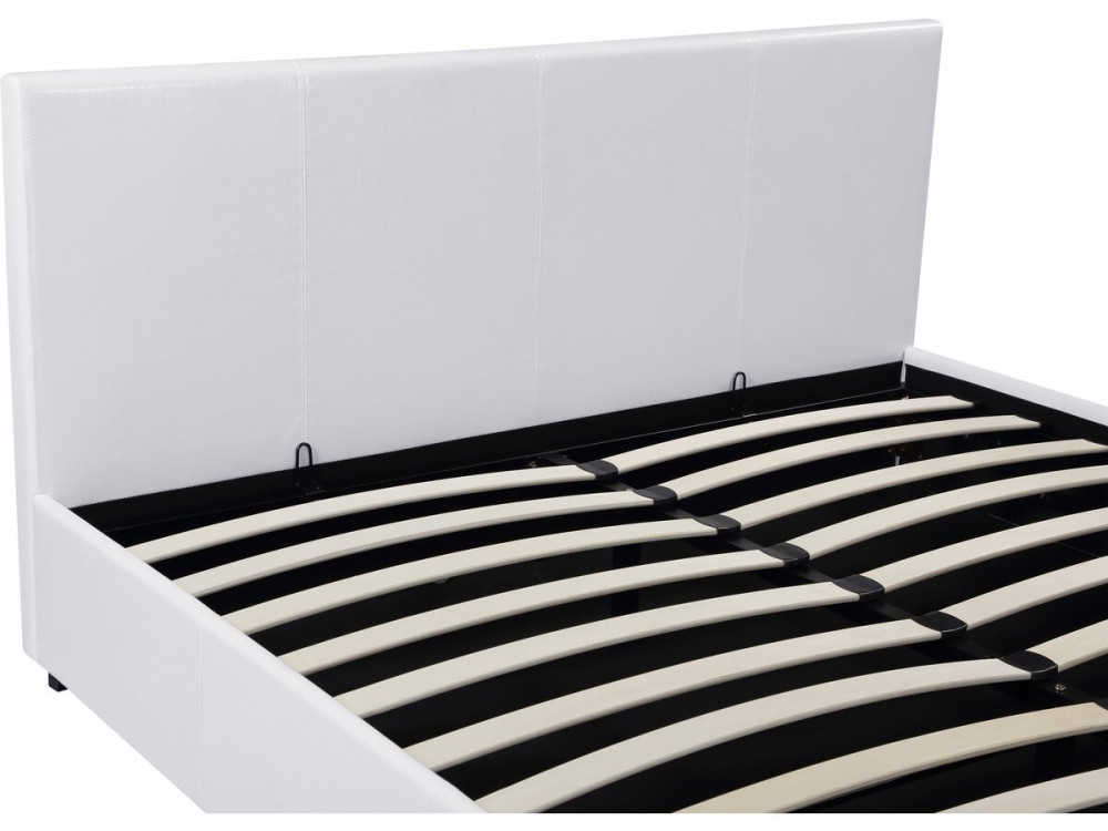 Tweepersoonsbed met opbergruimte bed "Carla" - 160 x 200 cm - Wit