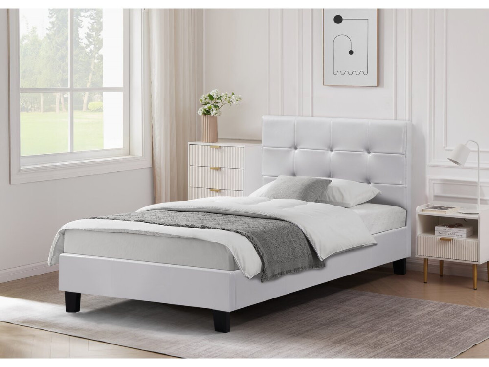 Tweepersoonsbed bed "Julia" - 90 x 190 cm - Wit