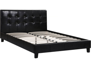 Tweepersoonsbed bed "Julia" - 140 x 190 cm - Zwart