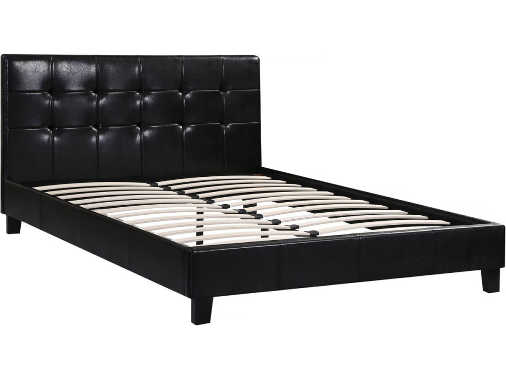 Tweepersoonsbed bed "Julia" - 140 x 190 cm - Zwart