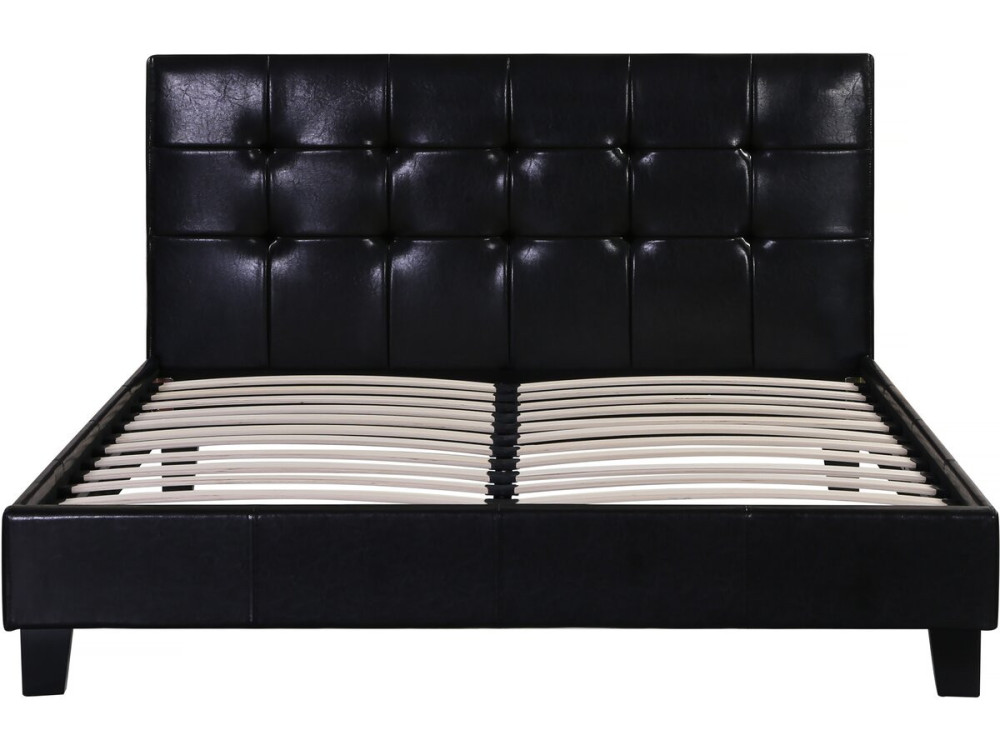 Tweepersoonsbed bed "Julia" - 140 x 190 cm - Zwart