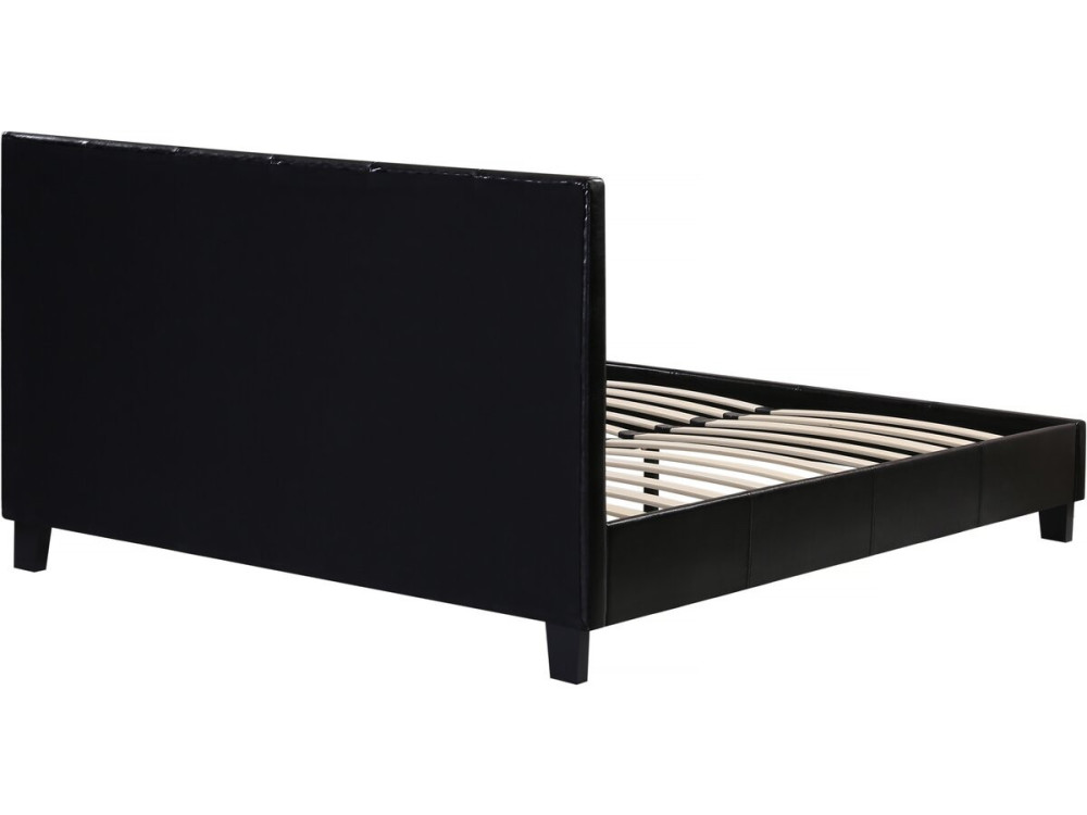 Tweepersoonsbed bed "Julia" - 140 x 190 cm - Zwart