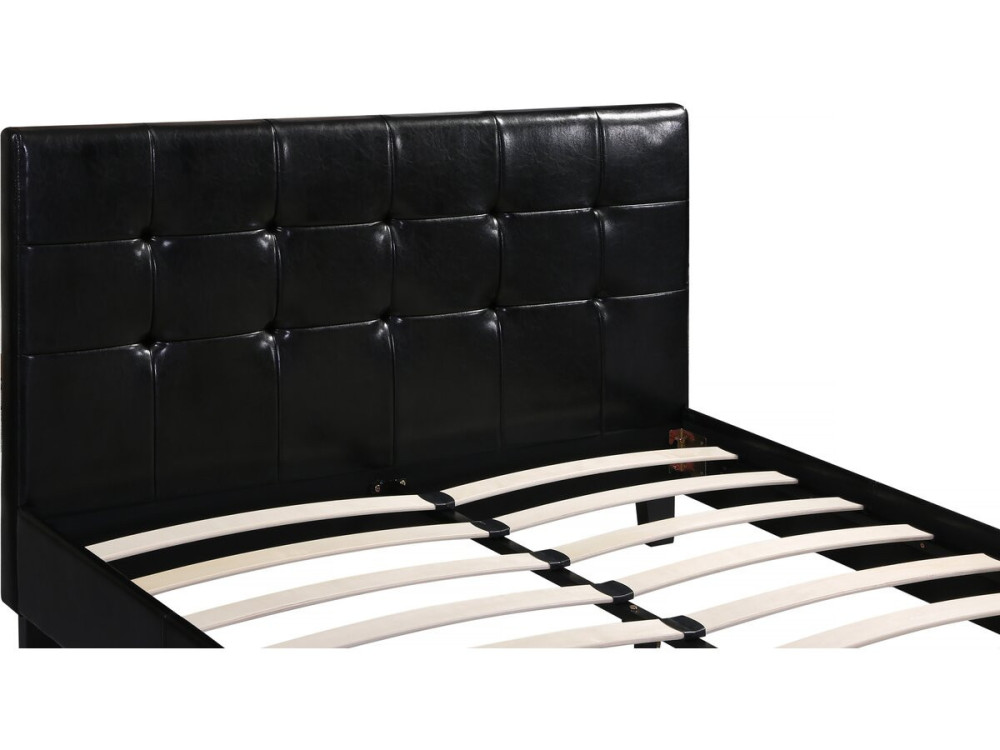 Tweepersoonsbed bed "Julia" - 140 x 190 cm - Zwart