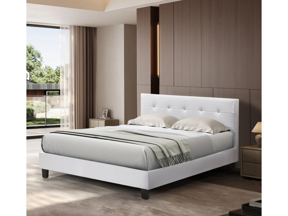 Tweepersoonsbed bed "Julia" - 160 x 200 cm - Wit