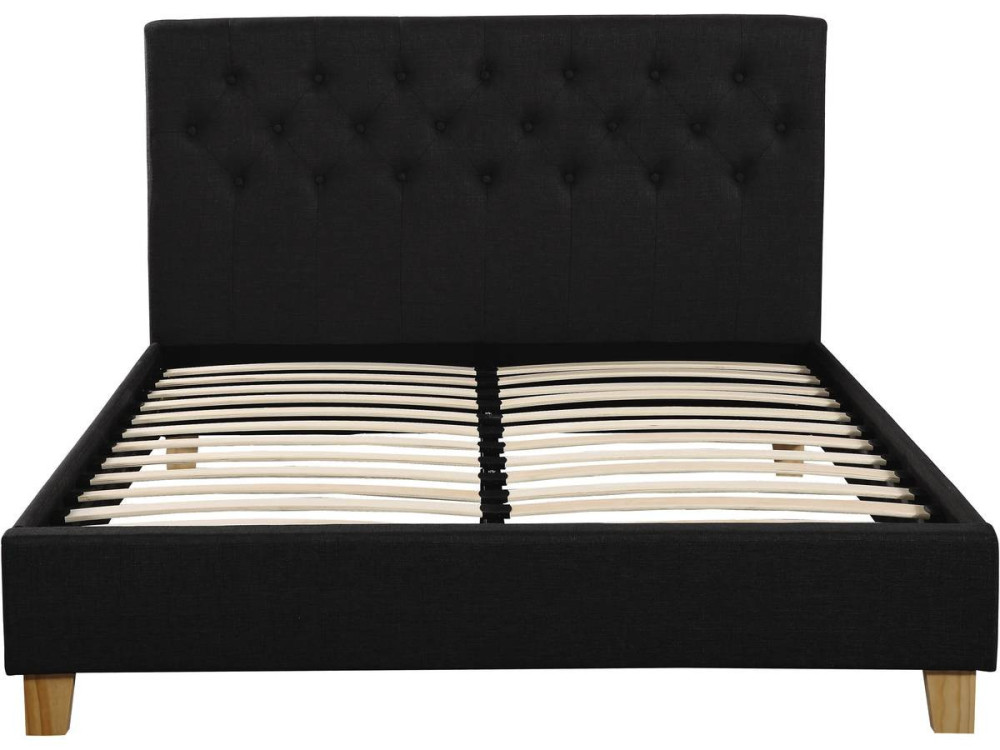 Tweepersoonsbed bed bedframe "Emmy" - 140 x 190 cm - Grijs