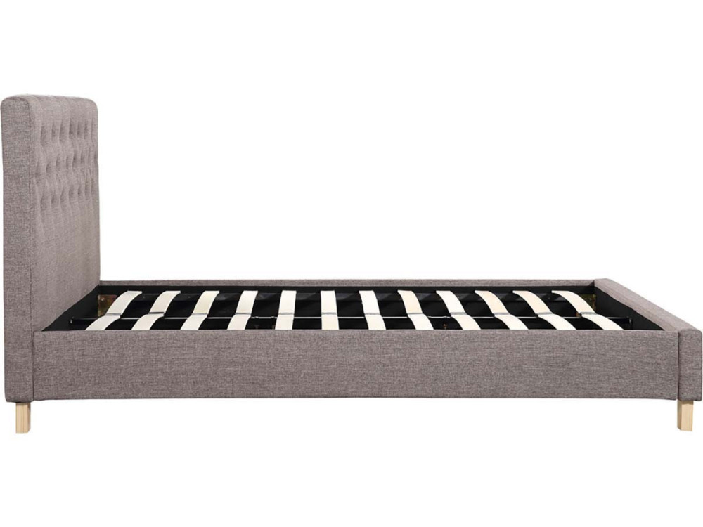 Tweepersoonsbed bed bedframe "Emmy" - 140 x 190 cm - Taupe - grijs bruin