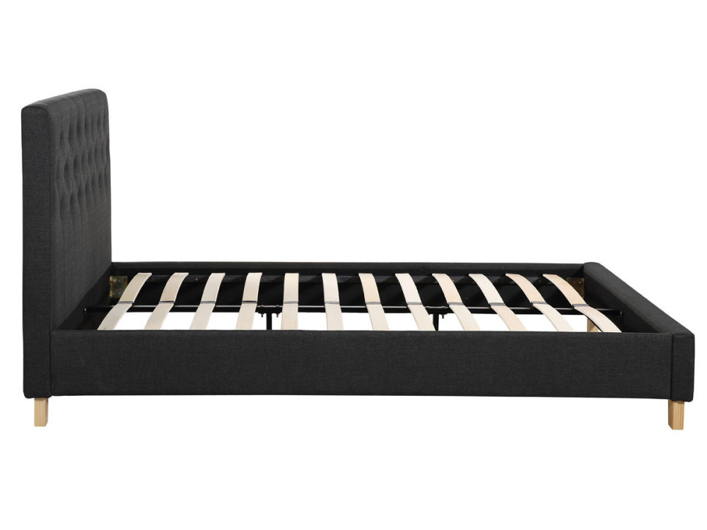 Tweepersoonsbed bed bedframe "Emmy" - 160 x 200 cm - Grijs Donkergrijs