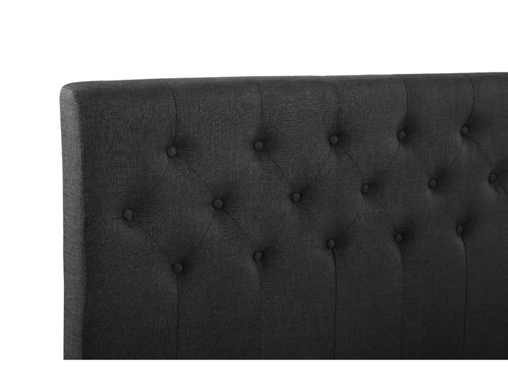 Tweepersoonsbed bed bedframe "Emmy" - 160 x 200 cm - Grijs Donkergrijs
