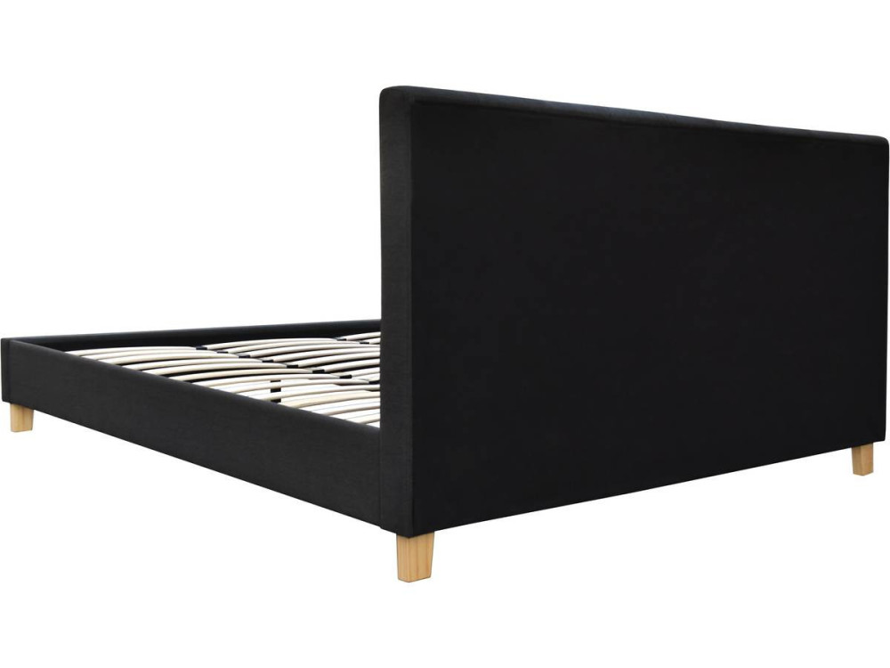 Tweepersoonsbed bed bedframe "Emmy" - 180 x 200 cm - Grijs Donkergrijs