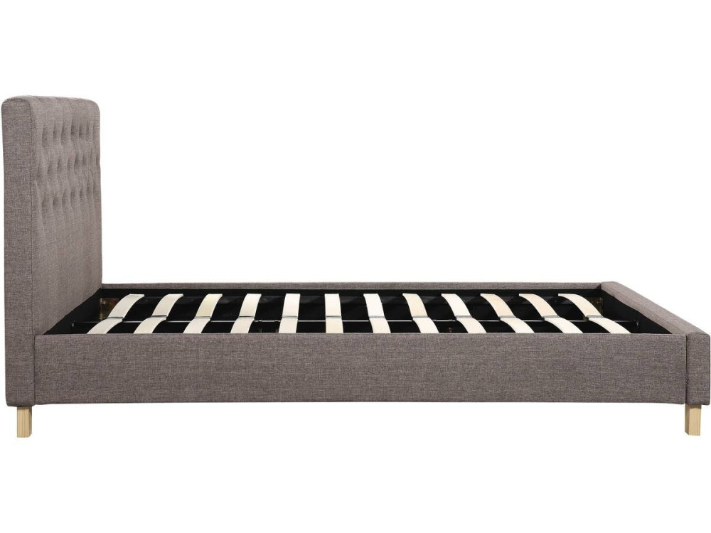 Tweepersoonsbed bed bedframe "Emmy" - 160 x 200 cm - Taupe - grijs bruin