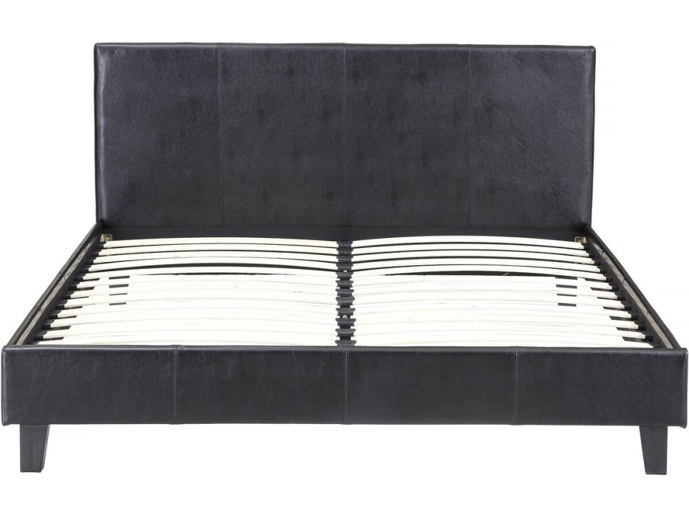 Tweepersoonsbed frame bed "Lina" - 140 x 190 cm - Zwart