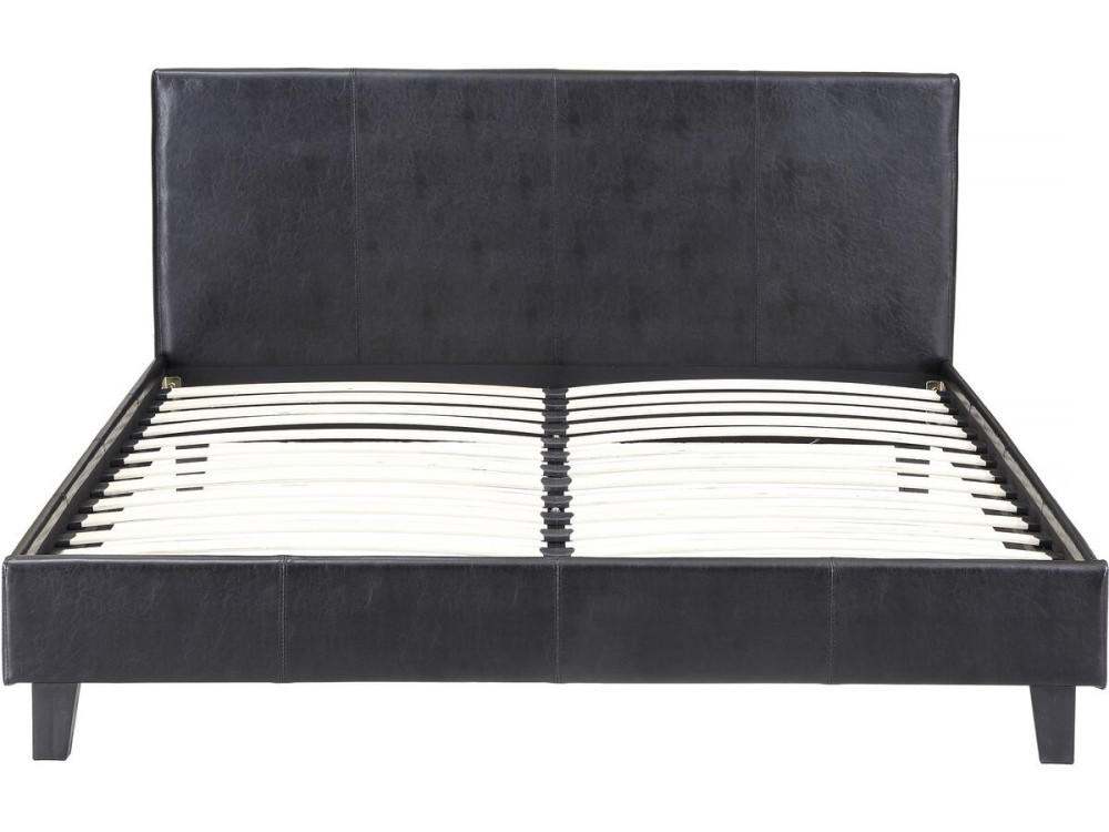 Tweepersoonsbed frame bed "Lina" - 160 x 200 cm - Zwart