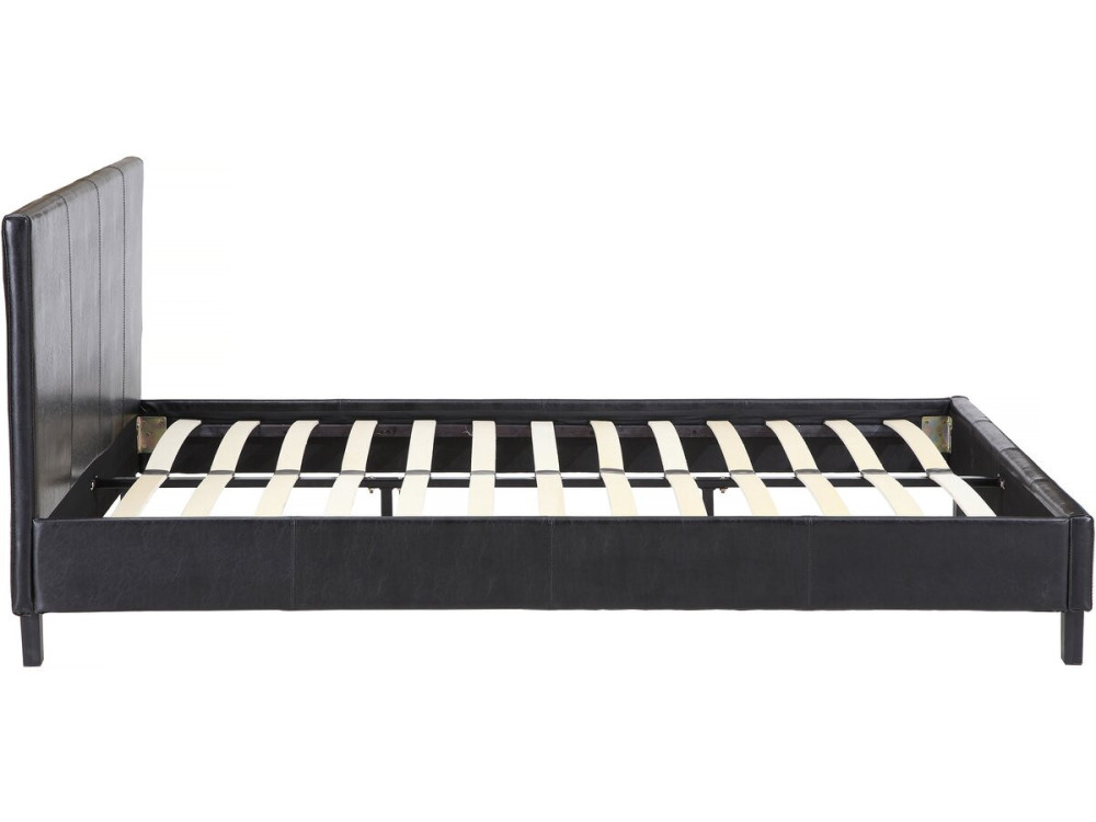 Tweepersoonsbed frame bed "Lina" - 160 x 200 cm - Zwart