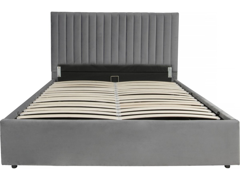 Tweepersoonsbed bed met opbergruimte "Mia" - 140 x 190 cm - Grijs