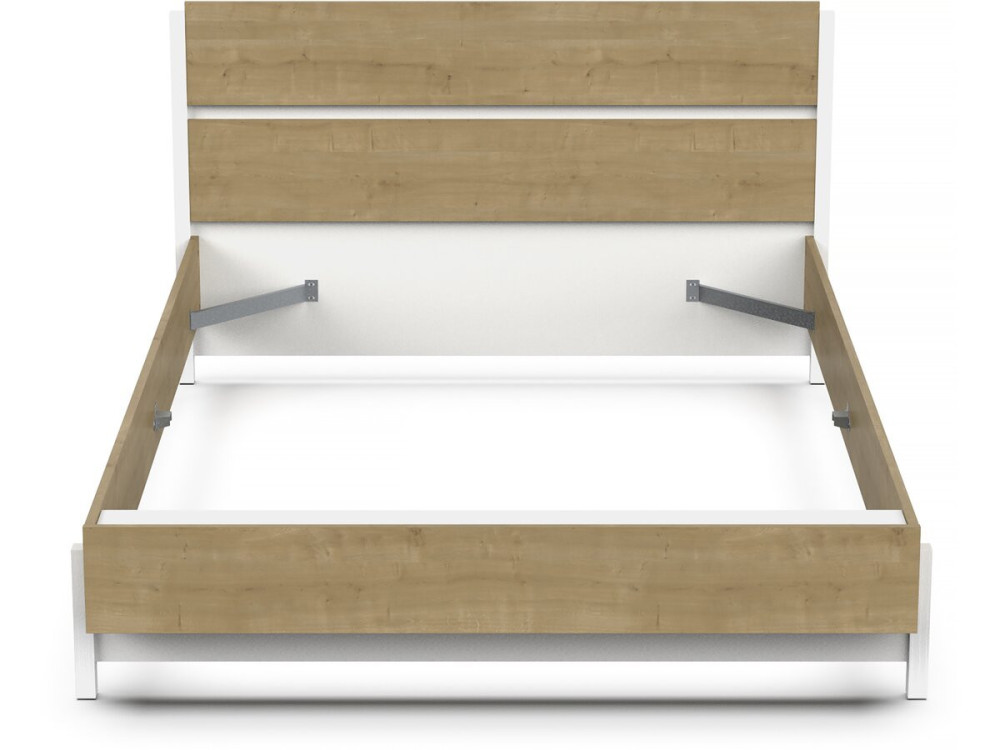 "Craft" Uitschuifbaar Tweepersoonsbed - Hout - 140 x 200 cm - Bruin