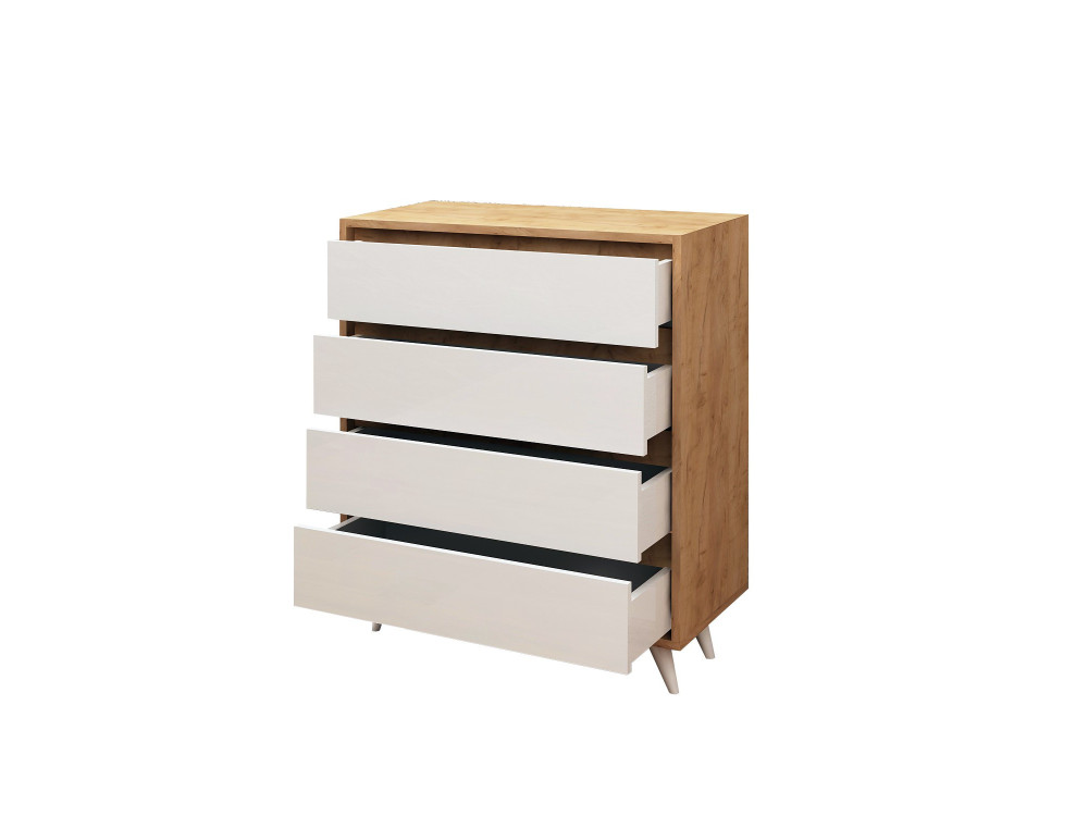 Houten ladekast "Suvera" - 70 x 40 x 86 cm - Beige