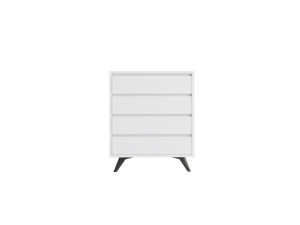 Houten ladekast "Suvera" - 70 x 40 x 86 cm - Wit