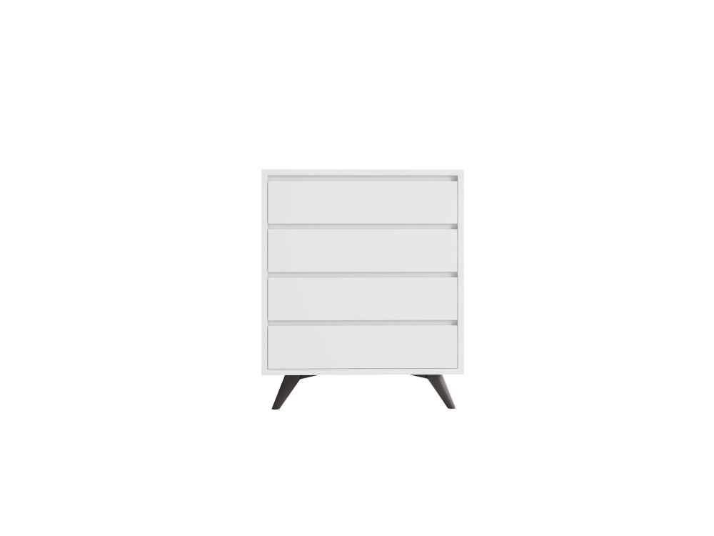 Houten ladekast "Suvera" - 70 x 40 x 86 cm - Wit
