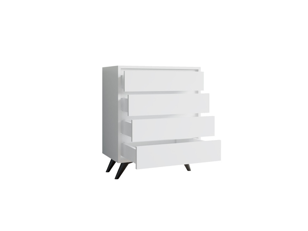 Houten ladekast "Suvera" - 70 x 40 x 86 cm - Wit