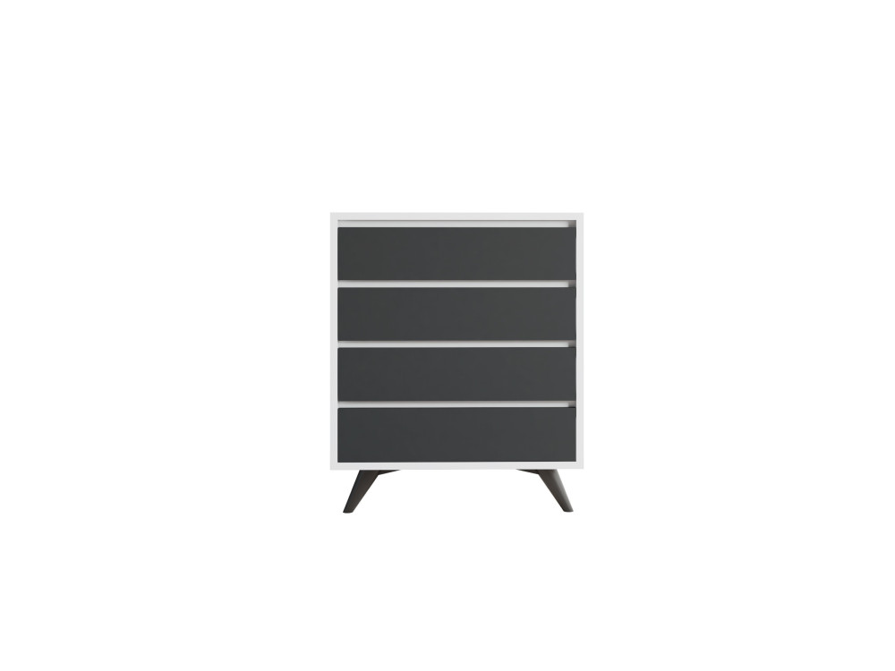 Houten ladekast "Suvera" - 70 x 40 x 86 cm - Wit
