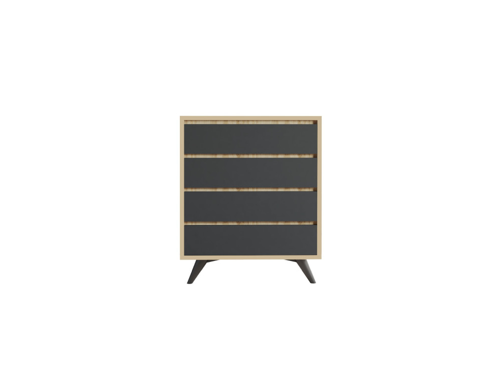 Houten ladekast "Suvera" - 70 x 40 x 86 cm - Bruin