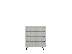 Houten ladekast "Suvera" - 70 x 40 x 86 cm - Travertin
