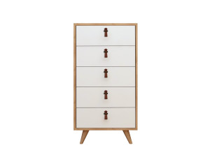 Houten kist "Frenzu" - 50 x 40 x 103 cm - Wit