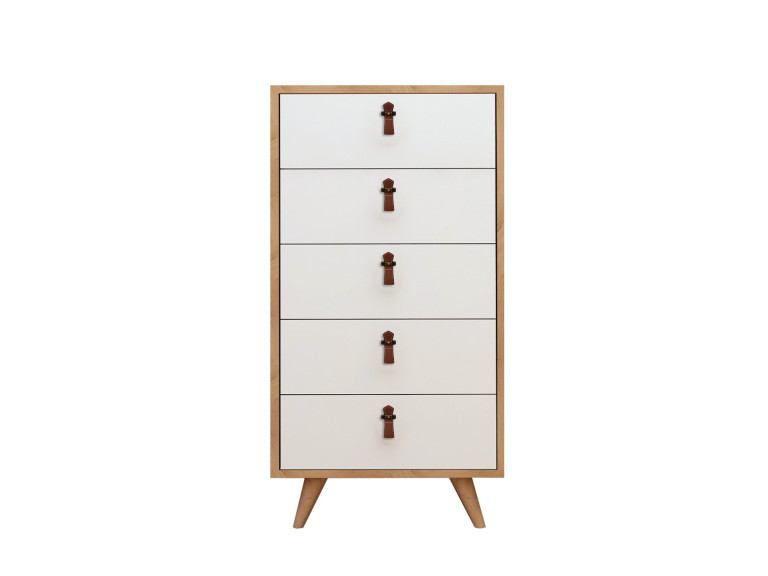 Houten kist "Frenzu" - 50 x 40 x 103 cm - Wit
